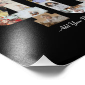 Zahl 40 FotoCollage Fotodruck (Ecke)