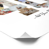 Zahl 40 FotoCollage Fotodruck (Ecke)