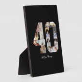 Zahl 40 FotoCollage Fotoplatte (Seite)