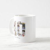 Zahl 40 FotoCollage Kaffeetasse (Vorderseite Links)