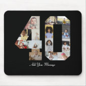 Zahl 40 FotoCollage Mousepad (Vorne)