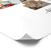 Zahl 40 FotoCollage Poster (Ecke)