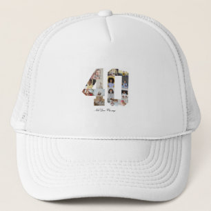 Zahl 40 FotoCollage Truckerkappe