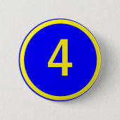 Zahl 4 in einem Kreis Button (Vorderseite)