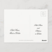 Zahl 50 50 Jubiläum Gold Typografie Postkarte (Rückseite)