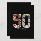 Zahl 50 FotoCollage Ankündigung (Vorne/Hinten)