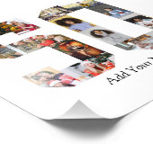 Zahl 50 FotoCollage Fotodruck (Ecke)