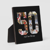 Zahl 50 FotoCollage Fotoplatte (Vorderseite)