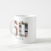 Zahl 50 FotoCollage Kaffeetasse (Vorderseite Links)