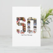 Zahl 50 FotoCollage Karte (Stehend Vorderseite)