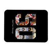 Zahl 50 FotoCollage Magnet (Horizontal)