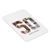 Zahl 50 FotoCollage Magnet (Rechte Seite)