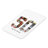 Zahl 50 FotoCollage Magnet (Linke Seite)