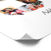 Zahl 50 FotoCollage Poster (Ecke)