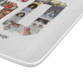 Zahl 50 FotoCollage Schneidebrett (Ecke)