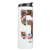 Zahl 50 FotoCollage Thermosbecher (Nach links gedreht)