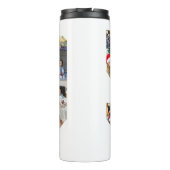 Zahl 50 FotoCollage Thermosbecher (Rückseite)