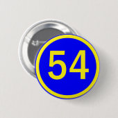 Zahl, 54, in einem Kreis Button (Vorne & Hinten)