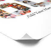 Zahl 60 FotoCollage Fotodruck (Ecke)