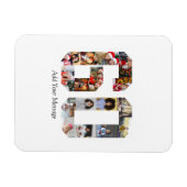 Zahl 60 FotoCollage Magnet (Horizontal)