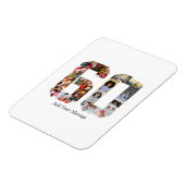 Zahl 60 FotoCollage Magnet (Linke Seite)