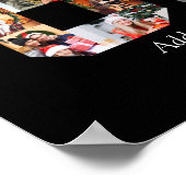 Zahl 60 FotoCollage Poster (Ecke)