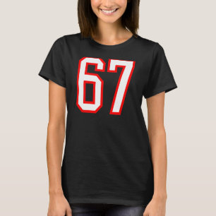 Zahl 67 Weißer Favorit Zahl 67 T-Shirt