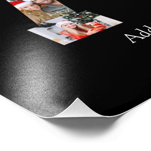 Zahl 70 FotoCollage Fotodruck (Ecke)