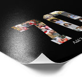 Zahl 70 FotoCollage Fotodruck (Ecke)