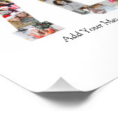 Zahl 70 FotoCollage Fotodruck (Ecke)