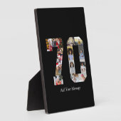 Zahl 70 FotoCollage Fotoplatte (Seite)