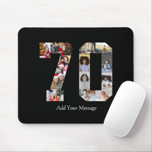 Zahl 70 FotoCollage Mousepad