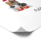 Zahl 70 FotoCollage Poster (Ecke)