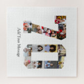 Zahl 70 FotoCollage Puzzle (Horizontal)