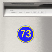 Zahl, 73, in einem Kreis Magnet (In Situ (Geschirrspüler))