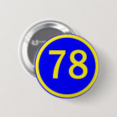 Zahl, 78, in einem Kreis Button (Vorne & Hinten)