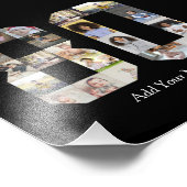Zahl 80 FotoCollage Fotodruck (Ecke)