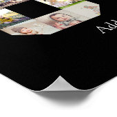 Zahl 80 FotoCollage Poster (Ecke)