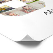 Zahl 80 FotoCollage Poster (Ecke)