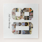 Zahl 80 FotoCollage Puzzle (Horizontal)