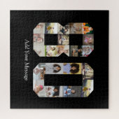 Zahl 80 FotoCollage Puzzle (Horizontal)