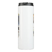 Zahl 80 FotoCollage Thermosbecher (Rückseite)