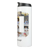 Zahl 80 FotoCollage Thermosbecher (Nach rechts gedreht)