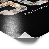 Zahl 90 FotoCollage Fotodruck (Ecke)