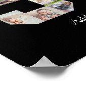 Zahl 90 FotoCollage Poster (Ecke)