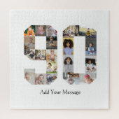 Zahl 90 FotoCollage Puzzle (Vertikal)