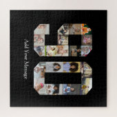 Zahl 90 FotoCollage Puzzle (Horizontal)