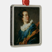Zahl der Fantasie Silbernes Ornament (Rechts)