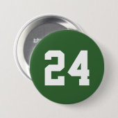 Zahl der grünen und weißen Athleten Jersey Button (Vorne & Hinten)