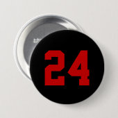 Zahl der schwarzen und roten Athleten Button (Vorne & Hinten)